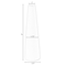 Uniquewise 8 Inch Contemporary Ceramic Cone Shape Table Vase Modern Pastel Colored Flower Holder, Green QI004359.GN - alternate 5